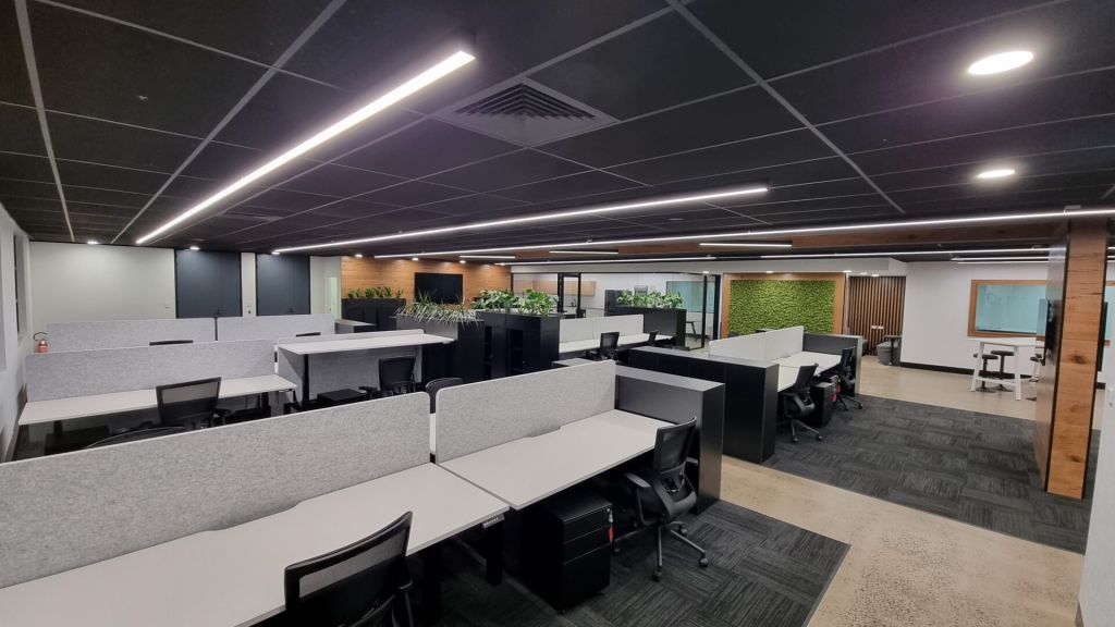 Modern Sydney office fitout with innovative design and high-quality finishes