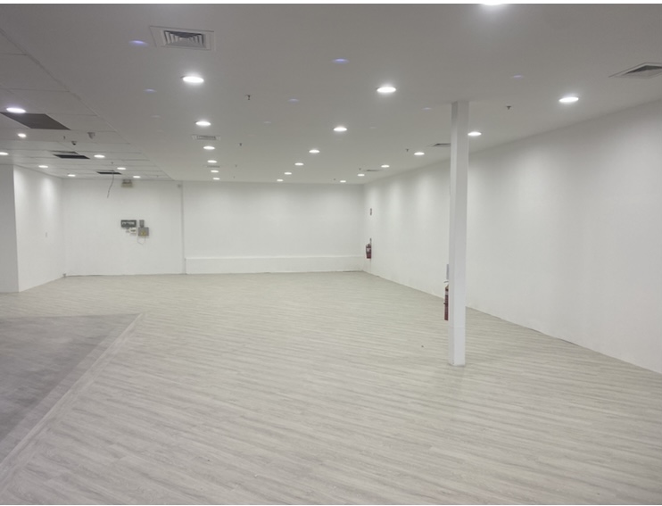 After image of a commercial space post-strip out and make good, showing a clean and ready area for its next use by Paxton Building Group"